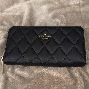 Kate Spade Black Quilted Wallet